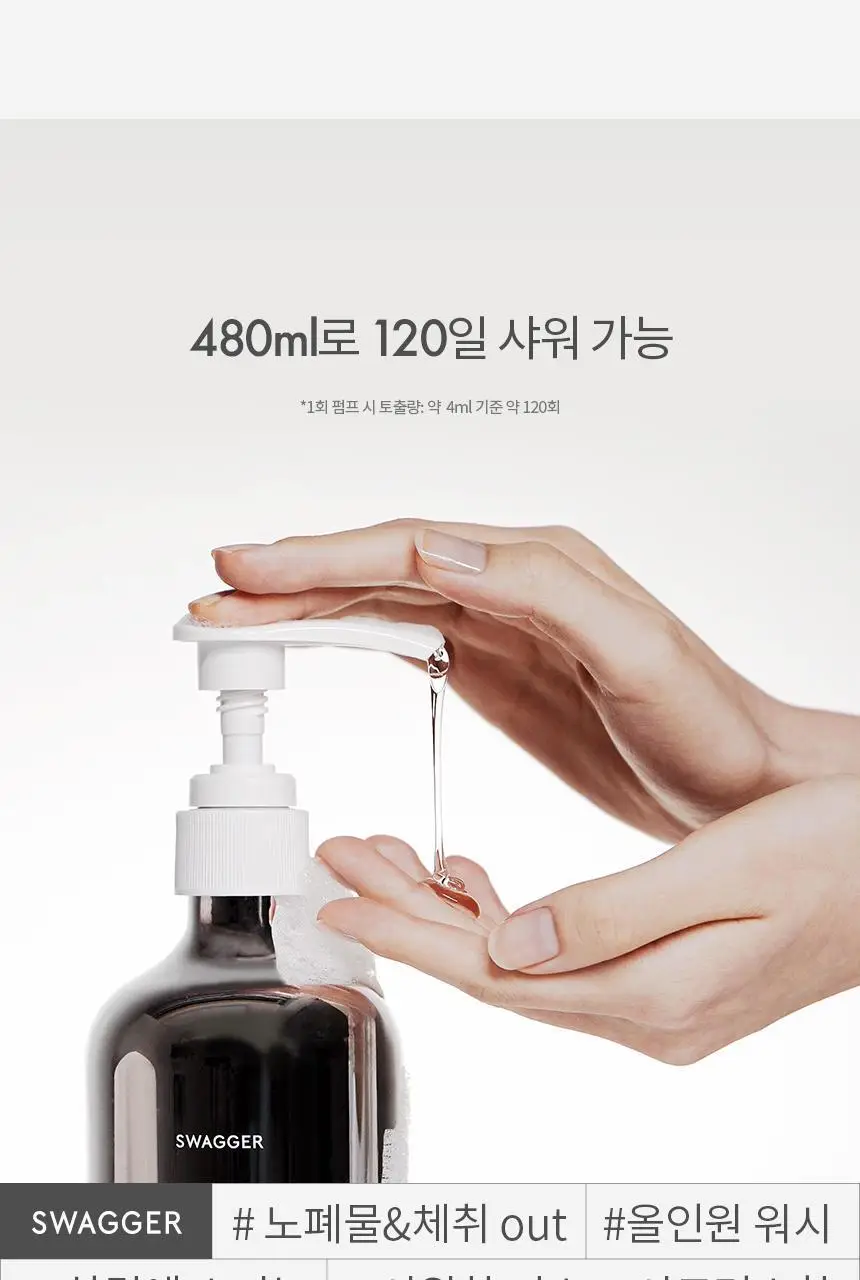 [샴푸겸용] 스웨거 프레시 시트론 바디 샤워젤 480ml 상세페이지 8